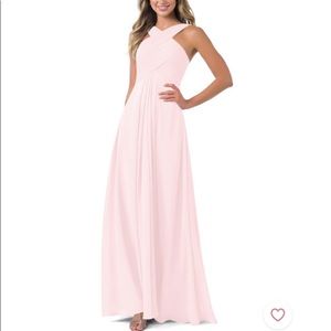 Azazie Kaleigh Bridesmaid Dress in Blushing Pink